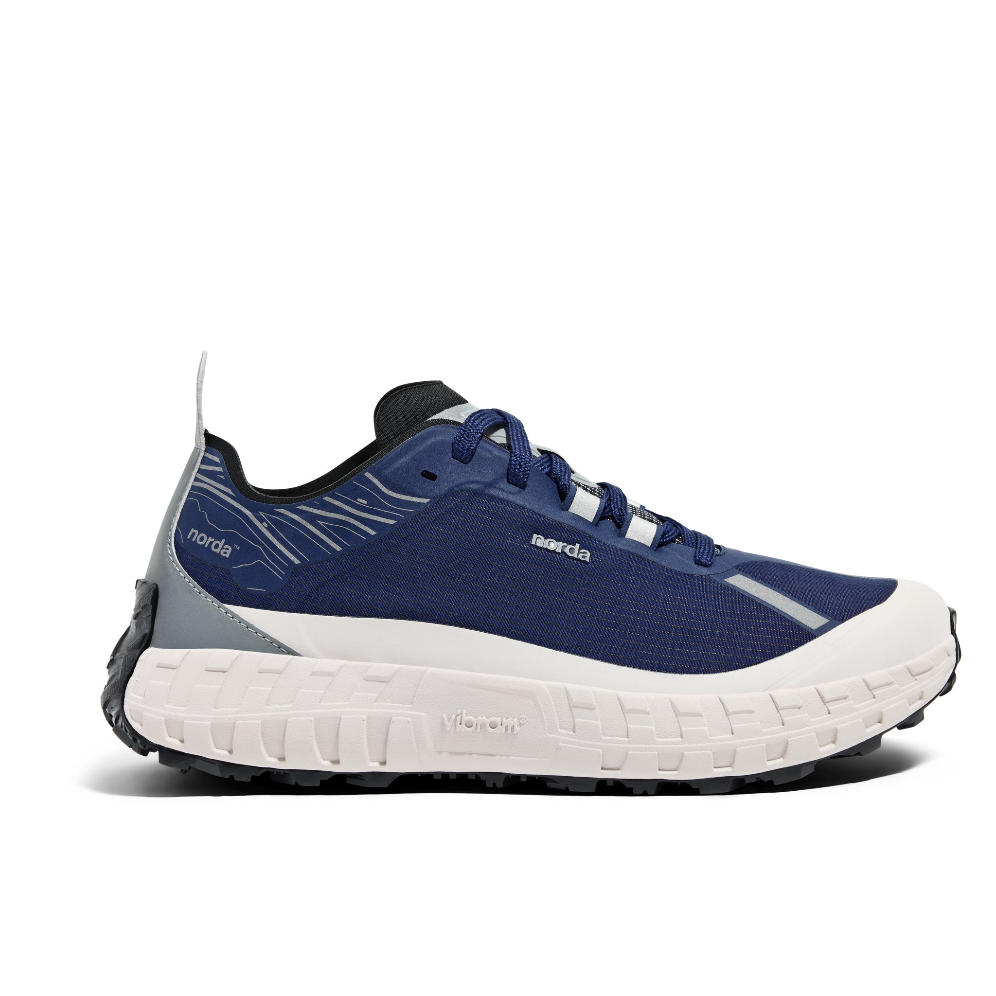 001 G+ LTD Edition Kingfisher - Men by Norda in blue and grey with graphene membrane, bio-based upper, water-resistant for trail running in Canada