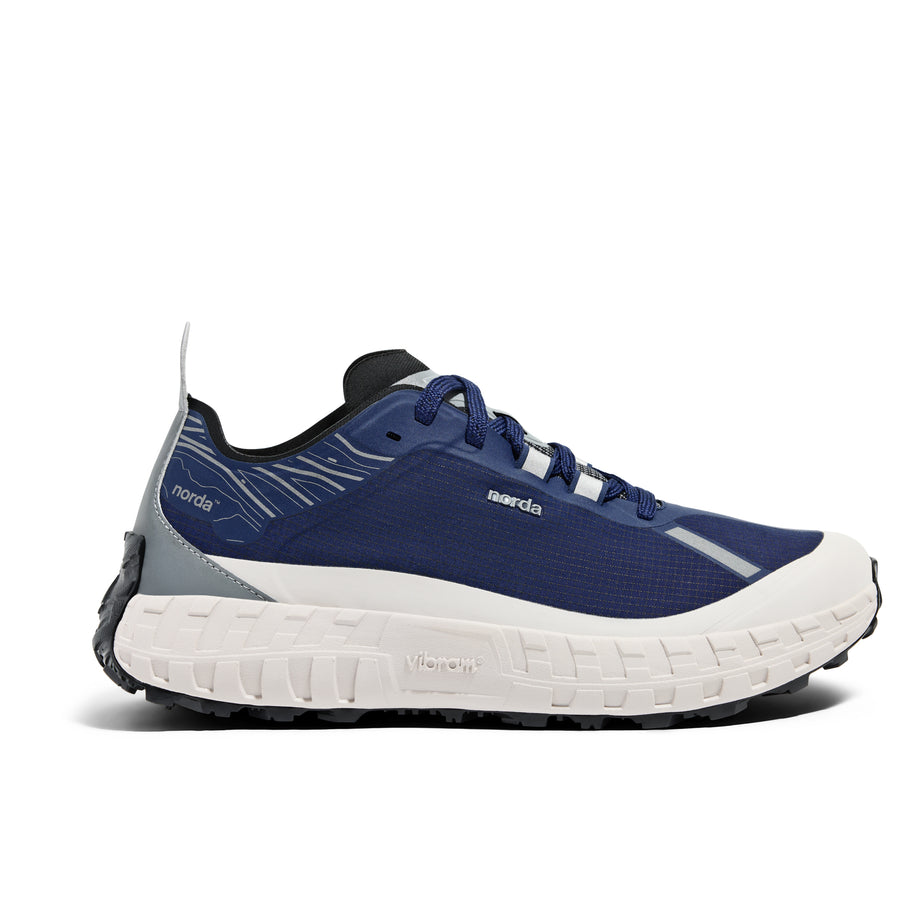 001 G+ LTD Edition Kingfisher - Men by Norda in blue and grey with graphene membrane, bio-based upper, water-resistant for trail running in Canada