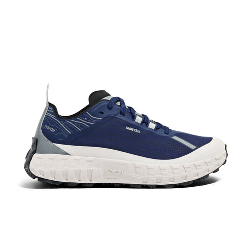 001 G+ LTD Edition Kingfisher - Men by Norda in blue and grey with graphene membrane, bio-based upper, water-resistant for trail running in Canada