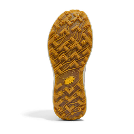 002 - Amaranth - Men by Norda featuring brown Vibram sole with bio-based Dyneema for responsive trail running on technical terrain