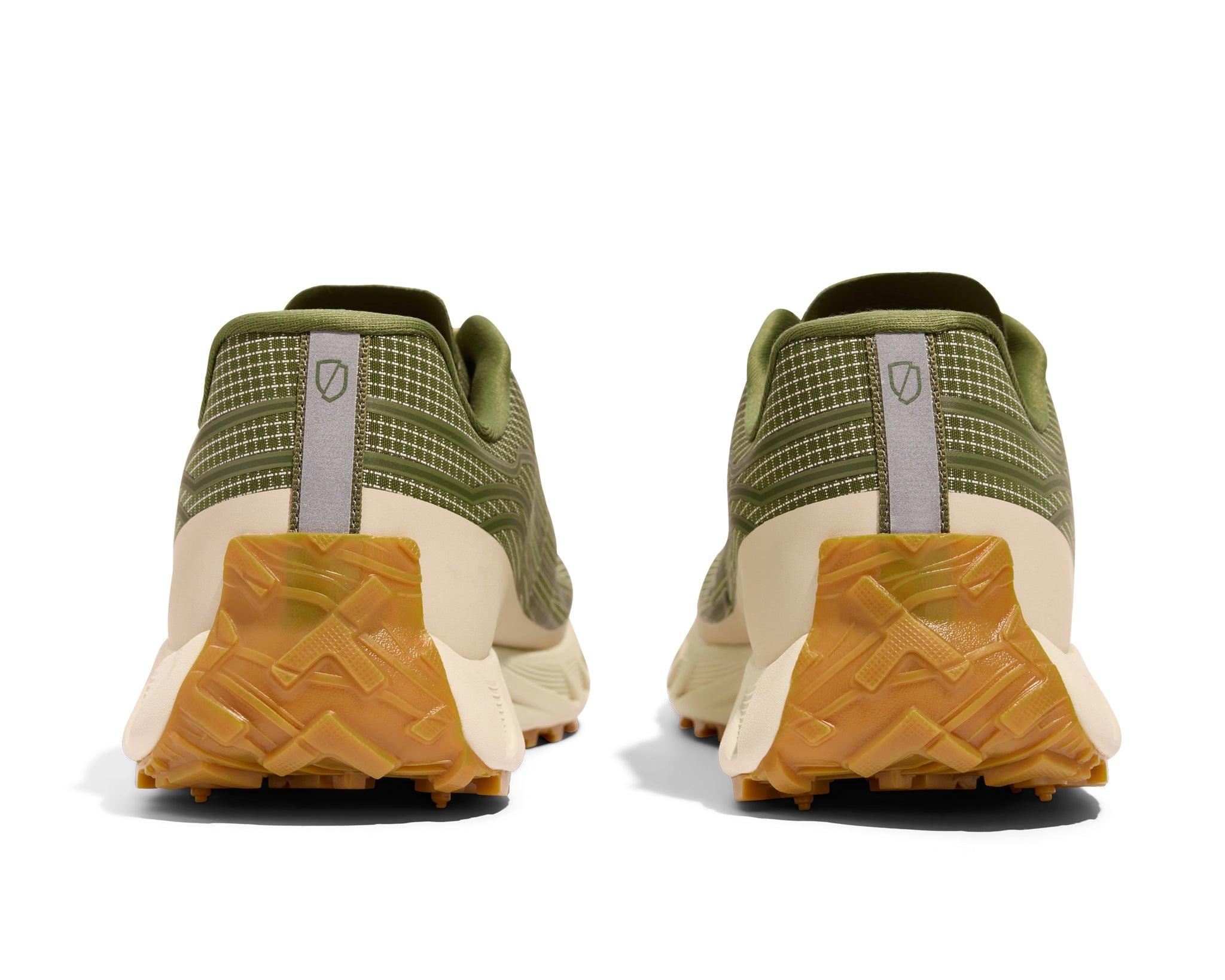 002 Sage - Women by Norda in sage green and beige trail running shoe with bio-based Dyneema for technical terrain in Canada