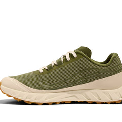 002 Sage - Women by Norda in sage green and beige, responsive trail running shoe with bio-based Dyneema for technical terrain in Canada