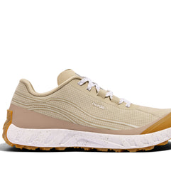 002 Sand - Women by Norda in beige and tan lightweight trail running shoe with Dyneema® for technical terrain and responsive ground feel