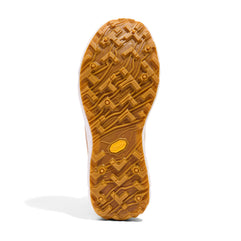 002 Sand - Women by Norda in light brown with Vibram sole, trail running shoe designed for technical terrain and responsive ground feel