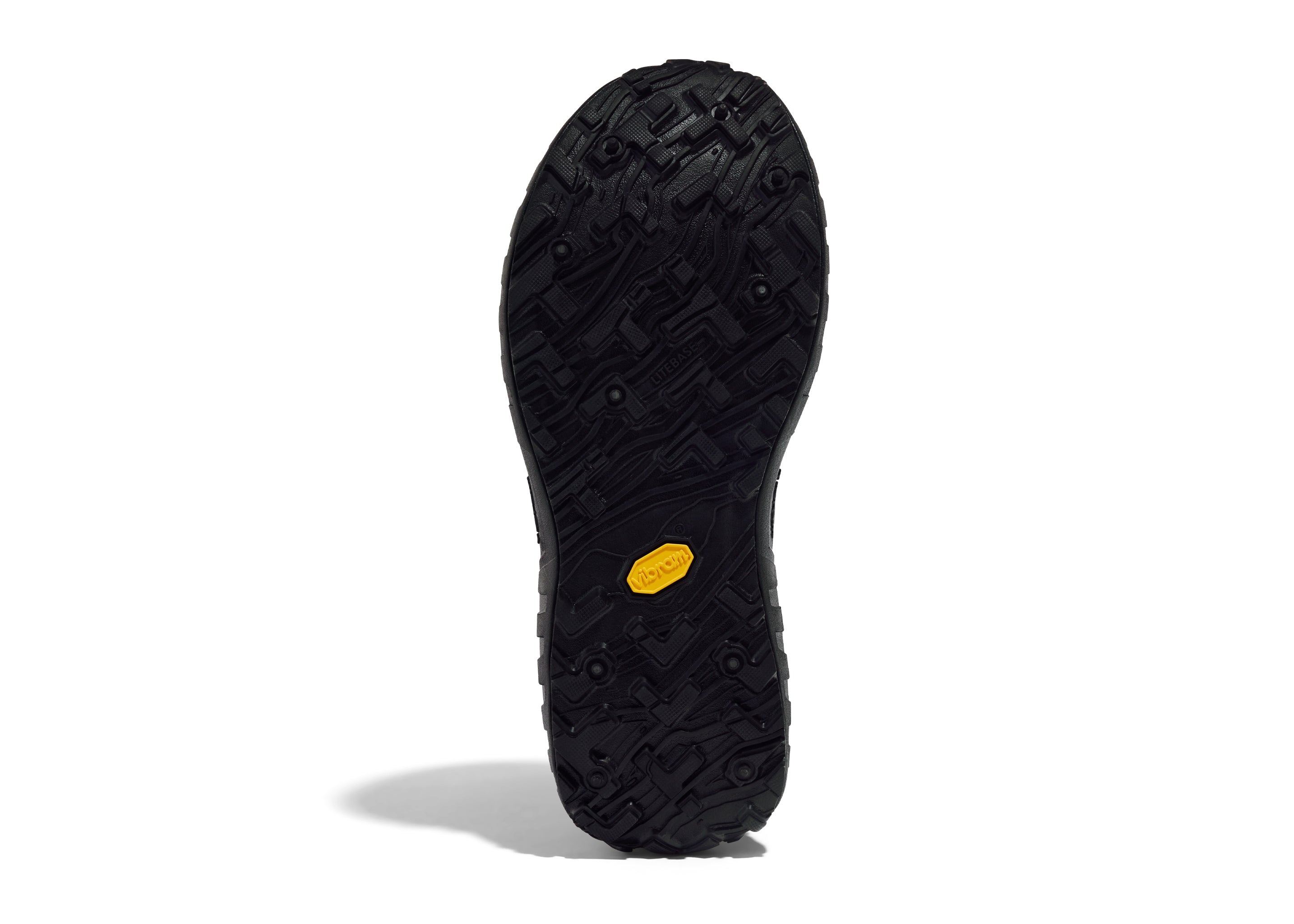 003 - Men by Norda in black with Vibram soleplate, durable laceless approach shoe for hiking, scrambling, and trail running in Canada