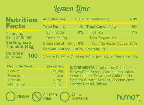 Chia Plus Energy Gel - Lemon ­Lime