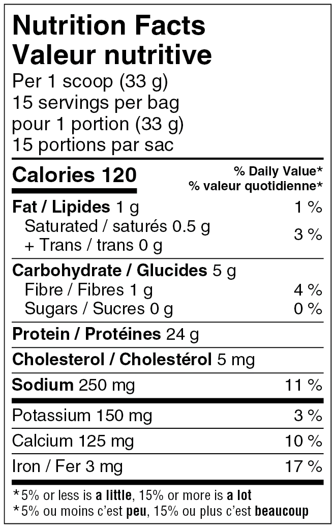 Protein Powder Chocolate by Naak in brown and black packaging, high protein 24g per scoop for muscle recovery and endurance athletes in Canada