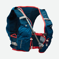 Vapor Airess 2 Lite 4L by Nathan in blue and red with lightweight breathable mesh and Adaptive-Fit design for running packs