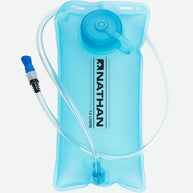 Hypernight Quick Start 2.0 4L by Nathan in light blue hydration pack with 4-liter capacity, hands-free design for running and outdoor use