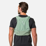 Pinnacle Pro 12L - Men by Nathan in green with slider sternum cords and Quick-Fit™ system for running and outdoor use