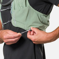 Pinnacle Pro 12L - Men by Nathan in light green with slider sternum cords and Quick-Fit™ system for adjustable running vest fit