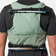 Pinnacle Pro 12L - Men by Nathan in sage green with slider sternum cords and Quick-Fit™ system for running and outdoor use