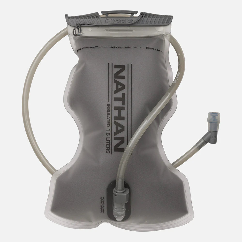 Pinnacle Pro 12L - Women by Nathan in grey hydration bladder with Quick-Fit system for secure fit and running usage
