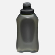 SpeedDraw 2 Flask 12oz by Nathan in dark grey with ergonomic no-slip grip, easy-squeeze design, ideal for running and outdoor use.