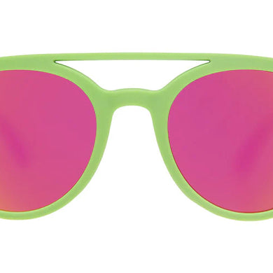 Need for Seed by Goodr in green frame and pink lenses, lightweight glasses for proud Plant Parents and outdoor use
