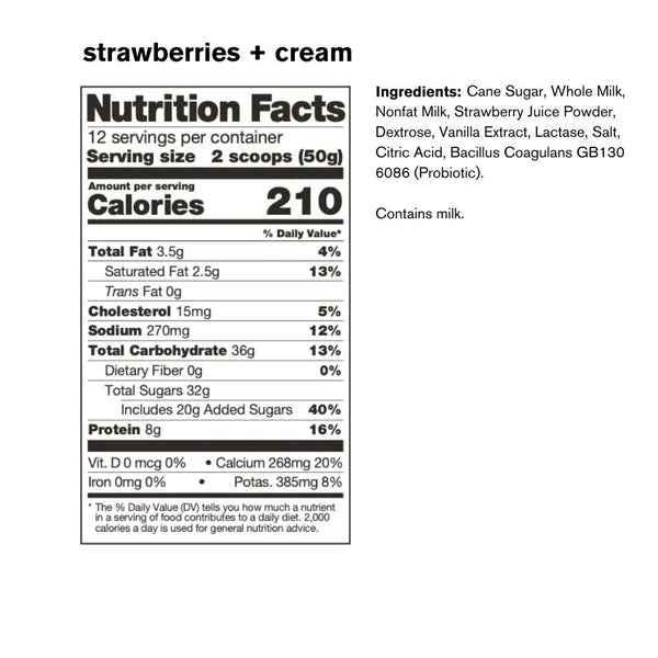 Sport Recovery Drink Mix by Skratch Labs in strawberries and cream flavor, nutrition drink for rapid refuel and rehydrate after workouts