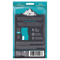 Sport Wipes by Outdoor Wipes in teal packaging, biodegradable bamboo wipes infused with essential oils for on-the-go body care after running or camping