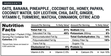 Spring Energy Oat Pineapple (Wolf Pack) - Endurance Meal for Athletes - 310 Kcal