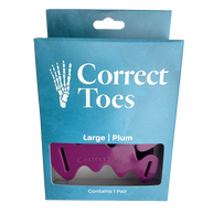 Correct Toes Original Large Plum by Correct Toes, toe spacers designed to align and strengthen feet, improve foot health naturally