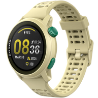 PACE 3 GPS Sport Watch by Coros in light beige with green buttons, lightweight tracking watch for running and training recovery