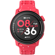 PACE 3 GPS Sport Watch by Coros in red with lightweight design, advanced training tracking, and recovery features for runners.