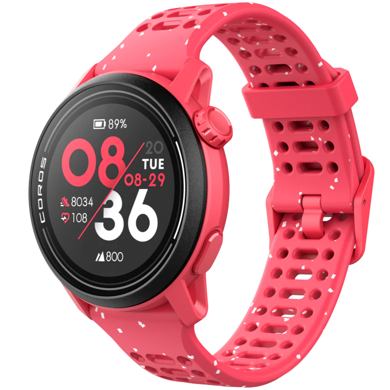 PACE 3 GPS Sport Watch by Coros in pink with lightweight design for training tracking and recovery monitoring in running and outdoor use