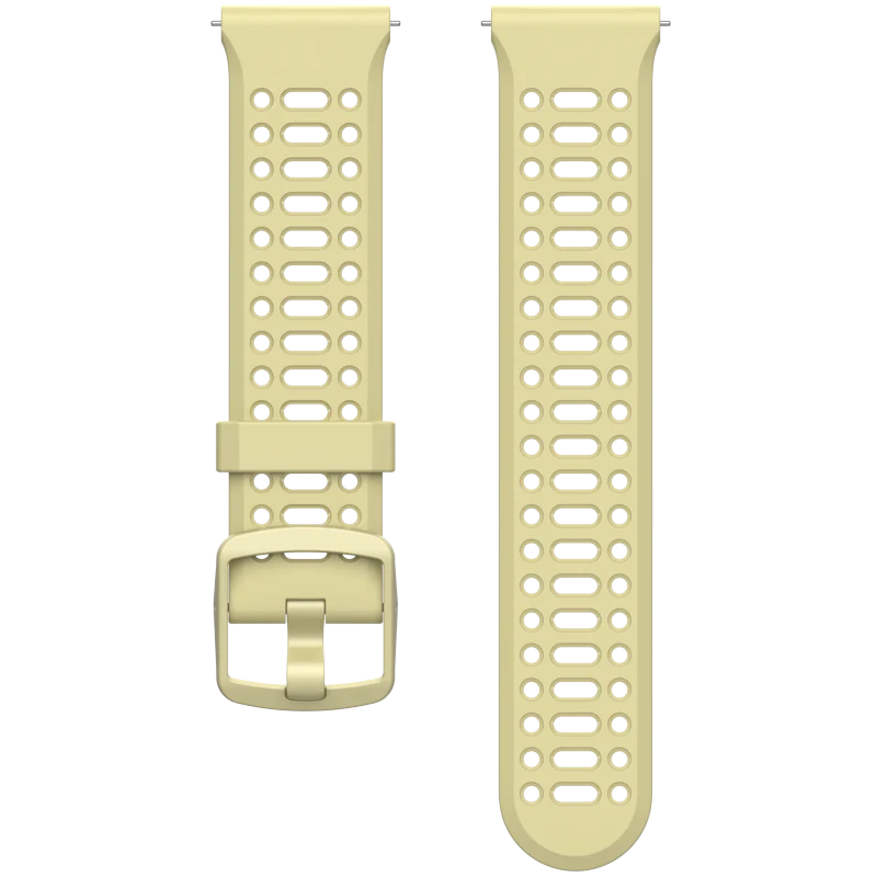 Coros Pace 3/4/Pro Band in beige silicone with quick release, 22mm width, comfortable fit for all activities and wrist sizes 130-220mm
