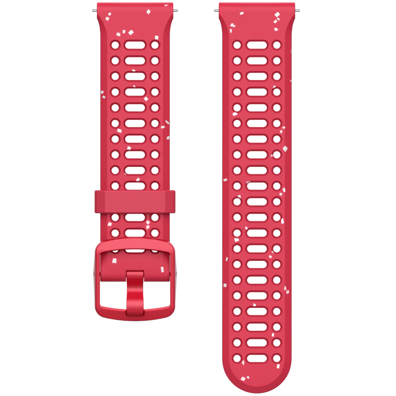 Coros Pace 3/4/Pro Band in red silicone with quick release, ultra comfortable snug fit for running and all activities