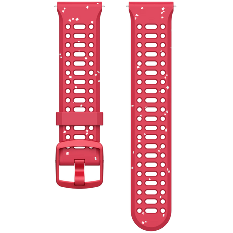Coros Pace 3/4/Pro Band in red silicone with quick release, ultra comfortable snug fit for running and all activities
