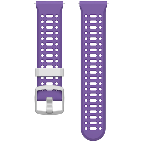 Coros Pace 3/4/Pro Band in purple silicone with quick release, 22mm width, snug fit for comfortable all-day wear and activities