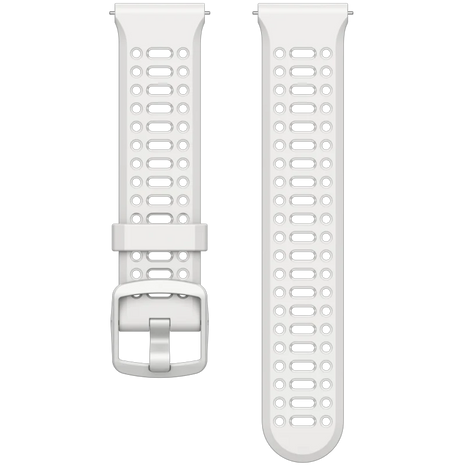Coros Pace 3/4/Pro Band in white silicone with quick release, 22mm width, snug fit for running and daily activities