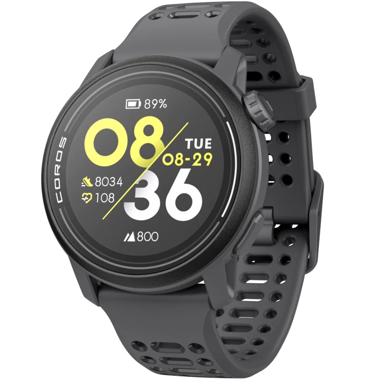 PACE 3 GPS Sport Watch by Coros in grey, lightweight with advanced training and recovery tracking for running and sports use