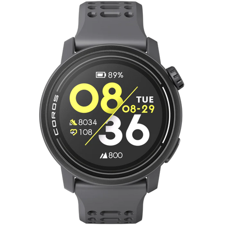PACE 3 GPS Sport Watch by Coros in grey, lightweight with training and recovery tracking, ideal for running and sports use
