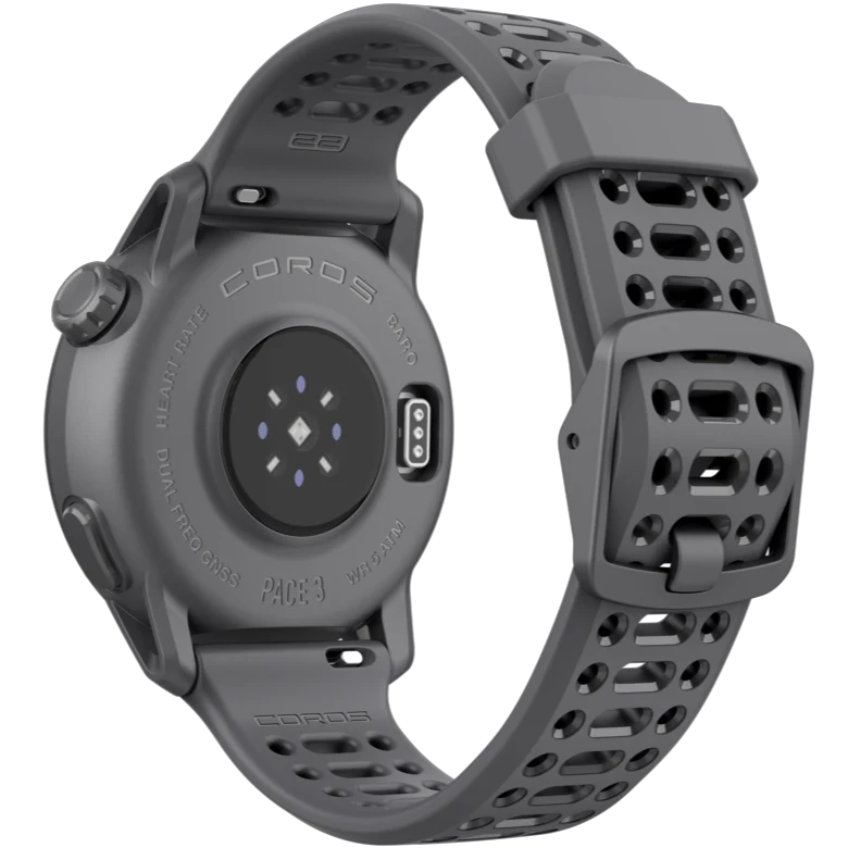 PACE 3 GPS Sport Watch by Coros in dark grey with lightweight design, advanced training and recovery tracking features