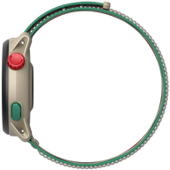 PACE 3 GPS Sport Watch by Coros in beige and green, lightweight sports watch with advanced training and recovery tracking features
