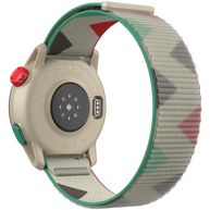 PACE 3 GPS Sport Watch by Coros in beige with multicolor band, lightweight GPS watch for training and recovery tracking