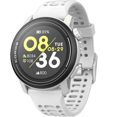 PACE 3 GPS Sport Watch by Coros in white and silver, lightweight with training and recovery tracking for running and fitness