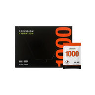 Hydration Powder by Precision Fuel & Hydration in black and orange, electrolyte drink mix for athletes to maintain hydration and replenish minerals