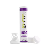 PH Electrolyte Tabs by Precision Fuel & Hydration in white and purple, effervescent tablets for moderate hydration during sweating and running