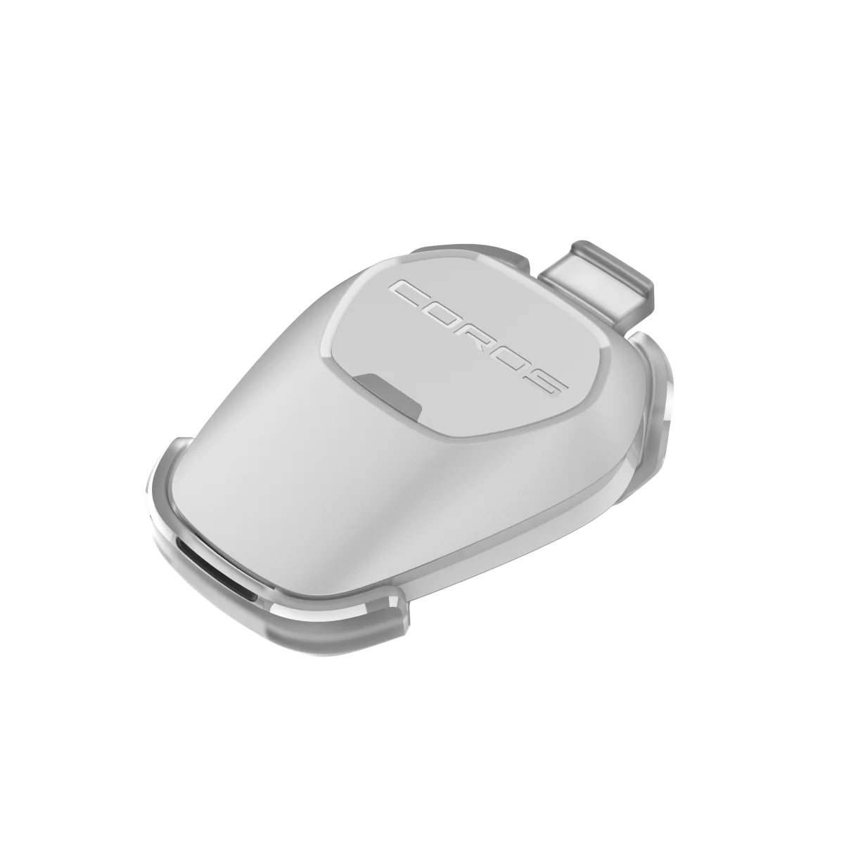 Coros Pod 2 in white, accurate pace and effort measurement sensor for running with improved GPS and treadmill tracking