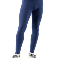 Low Light Pocket Tightz - Men by Rabbit in navy blue with midweight fabric, 360° reflective print, and pockets for running safety and warmth
