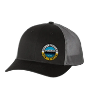 Run to Beer Hats (2025) by Run To Beer in black and grey mesh, breathable hat supporting event gear and outdoor running Canada