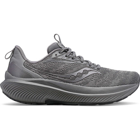 Echelon 9 - Women by Saucony in grey with roomy fit, max cushioning, lightweight comfort for running and walking performance