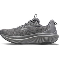 Echelon 9 Wide - Women by Saucony in grey with roomy fit, max cushioning, stable ride, lightweight road running shoe for comfort