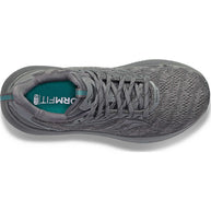 Echelon 9 Wide - Women by Saucony in grey with roomy fit, max cushioning, and stable ride for running and walking comfort