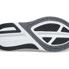 Echelon 9 X-Wide - Women by Saucony in black and white, cushioned road running shoe with roomy fit for stable, comfortable walks and runs