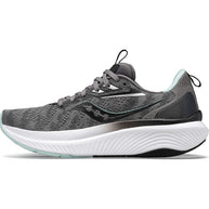 Echelon 9 - Women by Saucony in grey and mint with roomy fit, max cushioning, and stable ride for comfortable running and walking