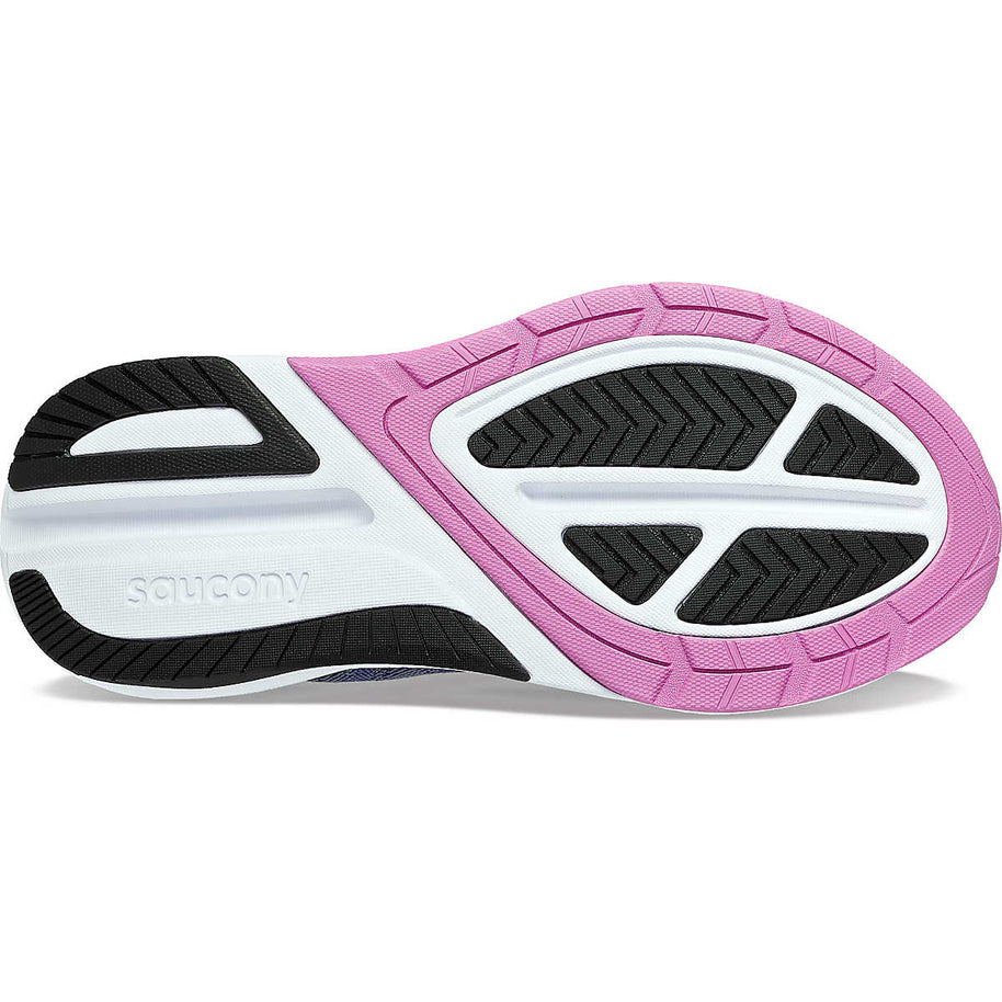 Echelon 9 - Women by Saucony in pink, black and white with max cushioning and stable ride for comfortable road running and walking