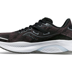 Guide 16 - Women - FINAL SALE by Saucony in black with cushioning and effortless support for comfortable road running and daily use