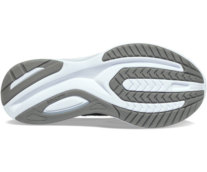 Guide 16 - Women - FINAL SALE by Saucony in grey and white with cushioned sole for comfort and support in running and road use